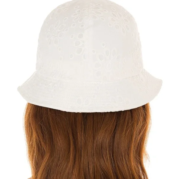 Lele Sadoughi Panel Bucket Hat white display picture 2
